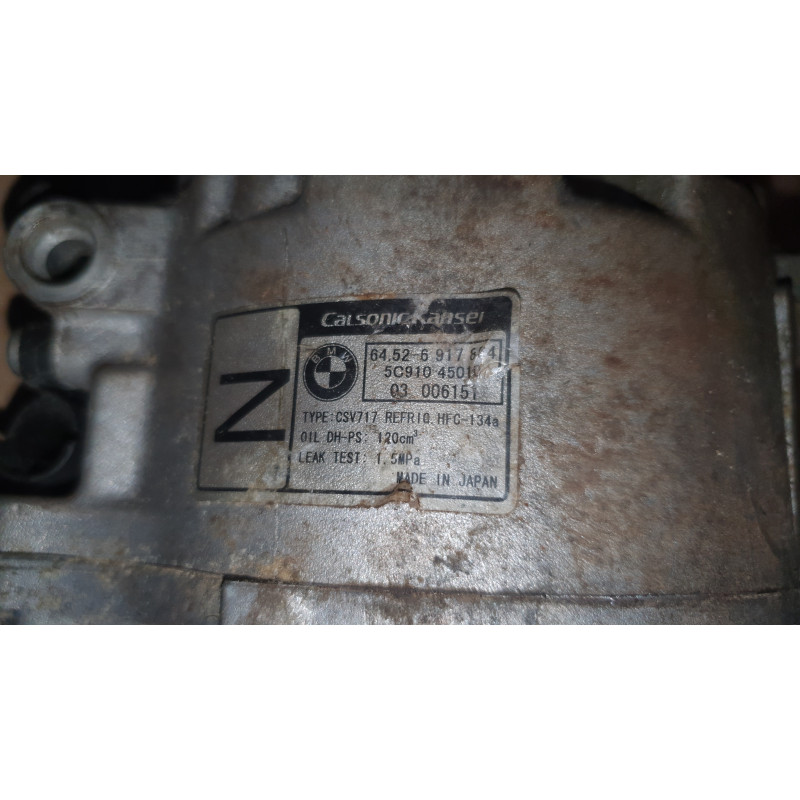 64526917864 BMW X5 AC Compressor Pump 2000-2006