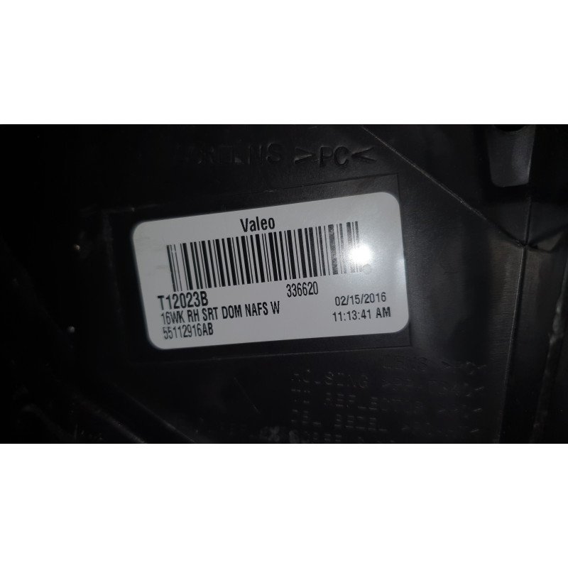 JEEP GRAND CHEROKEE SRT RIGHT LED XENON HEADLIGHT 2014-2016 55112916AB USA
