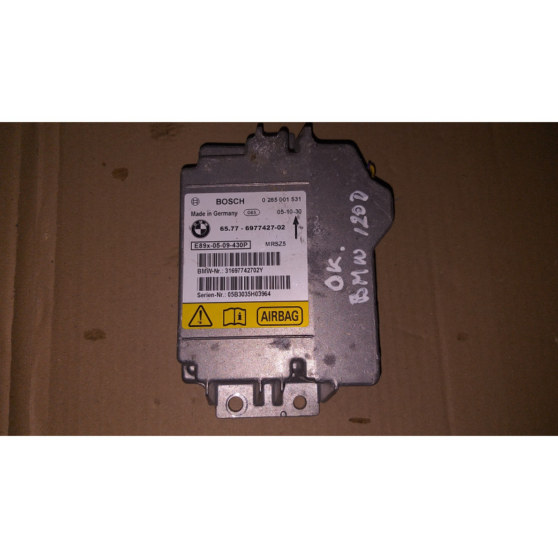 BMW 1 3 E87 E89 E90 E91 AIRBAG CONTROL MODULE 2004-2012 6977427 65776977427 6977427-02 0285001531