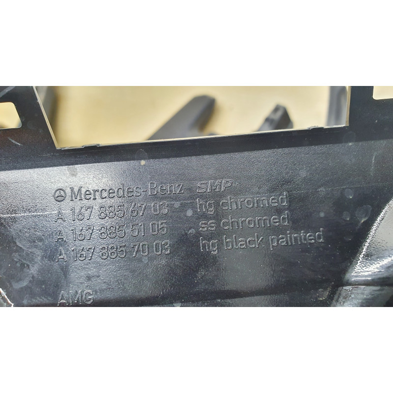 MERCEDES GLE V167 AMG FRONT BUMPER BLACK LOWER CENTER PANEL 2020 1678857003