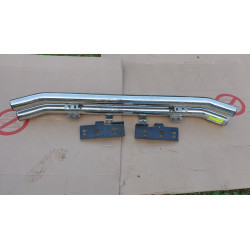 JEEP WRANGLER YJ TJ CJ REAR BUMPER 1976-2006 BARRICADE DOUBLE TUBULAR POLISHED J100498 NEW