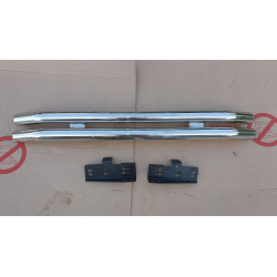 JEEP WRANGLER YJ TJ CJ REAR BUMPER 1976-2006 BARRICADE DOUBLE TUBULAR POLISHED J100498 NEW
