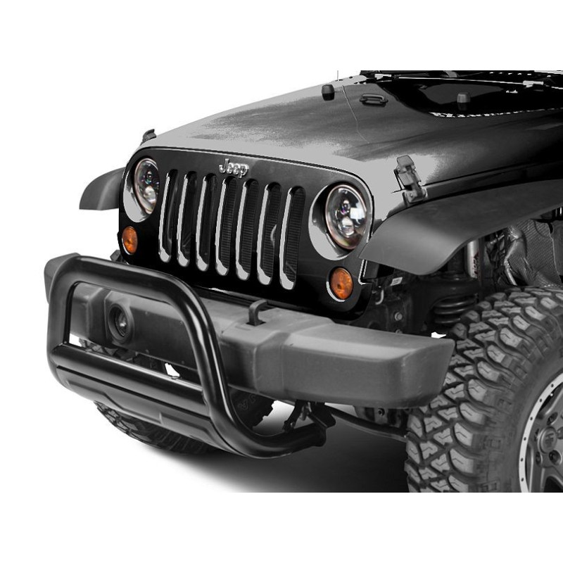 JEEP WRANGLER JK 3.5 Oval FRONT BULL BAR 2007-2018 Barricade J104352 NEW