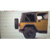 JEEP WRANGLER YJ TJ CJ REAR BUMPER 1976-2006 BARRICADE DOUBLE TUBULAR POLISHED J100498 NEW