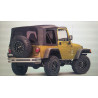JEEP WRANGLER YJ TJ CJ REAR BUMPER 1976-2006 BARRICADE DOUBLE TUBULAR POLISHED J100498 NEW