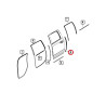DODGE RAM LEFT REAR DOOR Weatherstrip Wstrip c pillar low 2009-2018 55372703AF