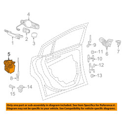 CHRYSLER 300 JEEP COMPASS CHEROKEE DODGE CHARGER Rear LEFT Door Lock Actuator LATCH 2014-2019 04589915AD 04589915AE NEW