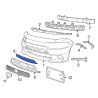 DODGE CHARGER FRONT BUMPER APPLIQUE MOLDING FASCIA COVER PANEL 2015-2021 68225517AA 68-5517AA NEW