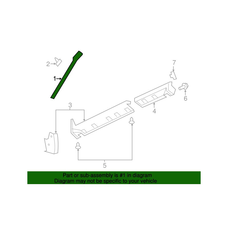 Jeep Patriot Right Roof A PILLAR MOLDING 2008-2017 1BB32RXFAG 1BB32RXFAC 1BB32RXFAD 1BB32RXFAE 1BB32RXFAF NEW