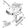 Jeep Patriot Right Roof A PILLAR MOLDING 2008-2017 1BB32RXFAG 1BB32RXFAC 1BB32RXFAD 1BB32RXFAE 1BB32RXFAF NEW