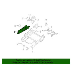 JEEP PATRIOT COMPASS CALIBER RIGHT seat Outboard Shield 09-10 1DQ30BD5AA NEW