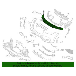 MERCEDES GLE V167 FRONT BUMPER ENERGY IMPACT ABSORBER 2019-2022 1678851700