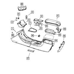 DODGE AVENGER CHRYSLER 200 Armrest Storage Tray 2011-2014 1UU62DX9AB 1UU62DX9AA NEW