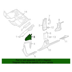 CHRYSLER PACIFICA RIGHT SIDE BODY A PILLAR TRIM PANEL 17-21 5SB12PD2AB 5SB12PD2AC 5SB12PD2AA 5SB12TRMA NEW