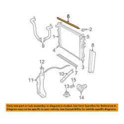 CHRYSLER Town & Country Dodge Grand Caravan Radiator Upper Seal 2008-2020 04677678AA 68044150AA NEW