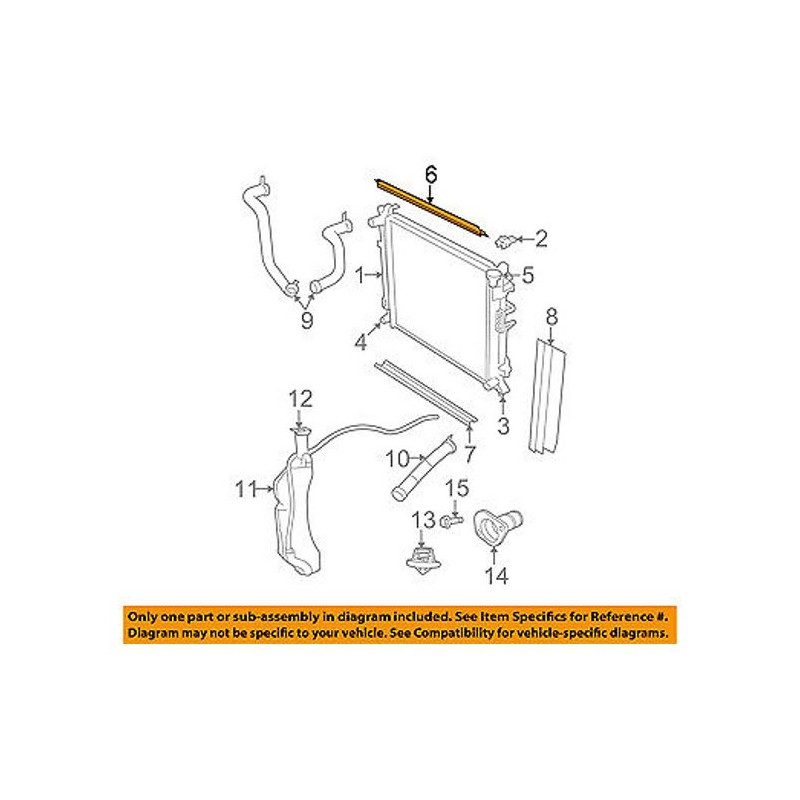 CHRYSLER Town & Country Dodge Grand Caravan Radiator Upper Seal 2008-2020 04677678AA 68044150AA NEW