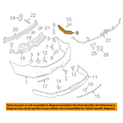 LINCOLN MKS REAR BUMPER BRACKET MOUNT 09-15 RIGHT 8A53-17D948-AH LEFT 8A53-17D949-AH DA5Z17D995D LEFT or RIGHT
