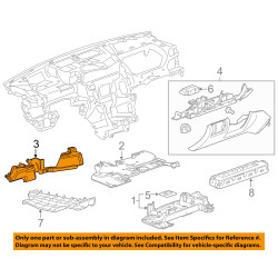 CADILLAC CTS ATS LOWER TRIM PANEL LEFT 2013-2019 GM 22821679