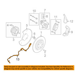 FORD MUSTANG REAR BRAKE ABS SENSOR 2011-2014 BR33-2C190-AB