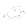 DODGE DURANGO Rear Door Left APPLIQUE 2011-2020 55399299AC 55399299AB NEW