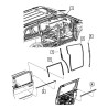 DODGE Grand Caravan CHRYSLER Town Country REAR DOOR WINDOW BELT WEATHER OUTER STRIP 05109808AD 05109808AA 05109808AB NEW