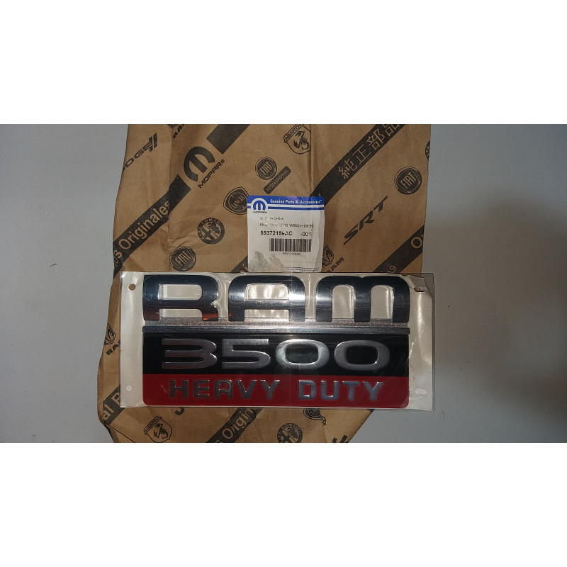 DODGE RAM 3500 HEAVY DUTY LOGO EMBLEM NAMEPLATE 2009-2012 55372159AC NEW