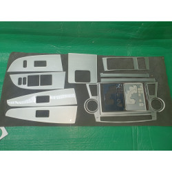 TOYOTA HIGHLANDER Brushed Aluminum 2D Flat Dash PANEL Kit Sherwood Innovations 2008-2013 2D-2108-MET NEW