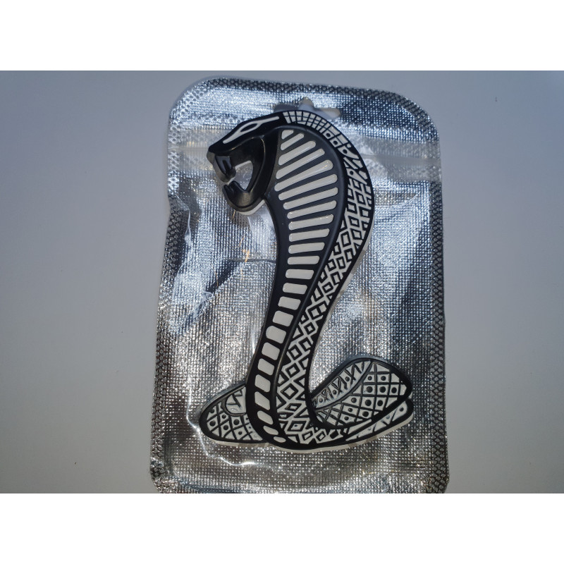 FORD MUSTANG SHELBY GT COBRA Metal Snake Badge Decal Bumper Fender Sticker PICE ONE EMBLEM
