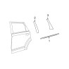 DODGE JOURNEY Rear Door Left Belt Molding 2009-2020 05076859AI 05076859AJ NEW