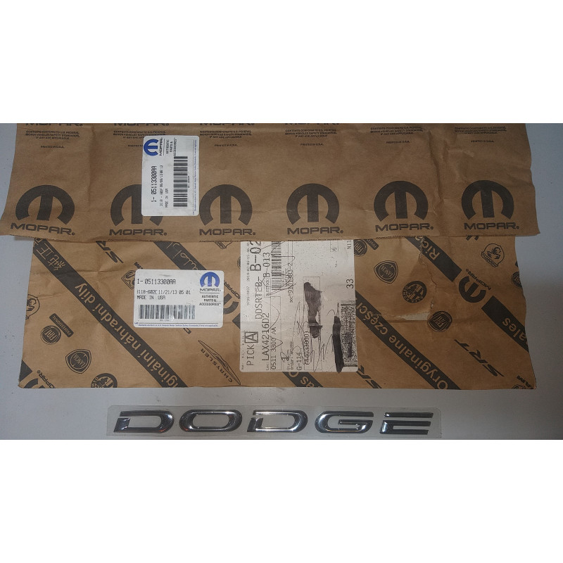 DODGE GRAND CARAVAN STRATUS FRONT DOOR EMBLEM BADGE NAMEPLATE 1998-2010 05113300AA NEW