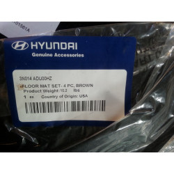 HYUNDAI EQUUS FLOOR MATS BROWN 2010-2016 3N014-ADU00HZ 3N014ADU00HZ SET OF 4  NEW