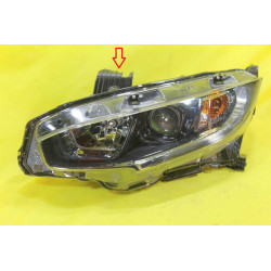 HONDA CIVIC LEFT LED BLACK ACCENT HALOGEN HEADLIGHT 2016-2020 33150-TBA-A31 USA