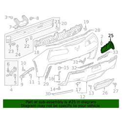 CHEVROLET CORVETTE C7 RIGHT TAIL LAMP BEZEL CARBON FLASH 2014-2019 GM 23446826 23406885 22790955 23267648