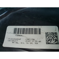 68184826AF Dodge Durango Right Black Halogen Headlight 2014-2020