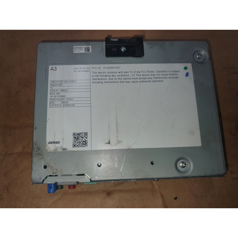 HONDA ODYSSEY BLUETOOTH RADIO RECEIVER COMPUTER MULTI DISPLAY MODULE 2018-2020 39540-THR-A311-M1 39540-THR-A31