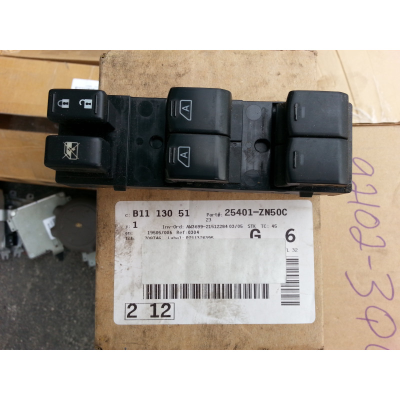 25401-ZN50C Nissan Altima Window Switch Panel 2007-2012