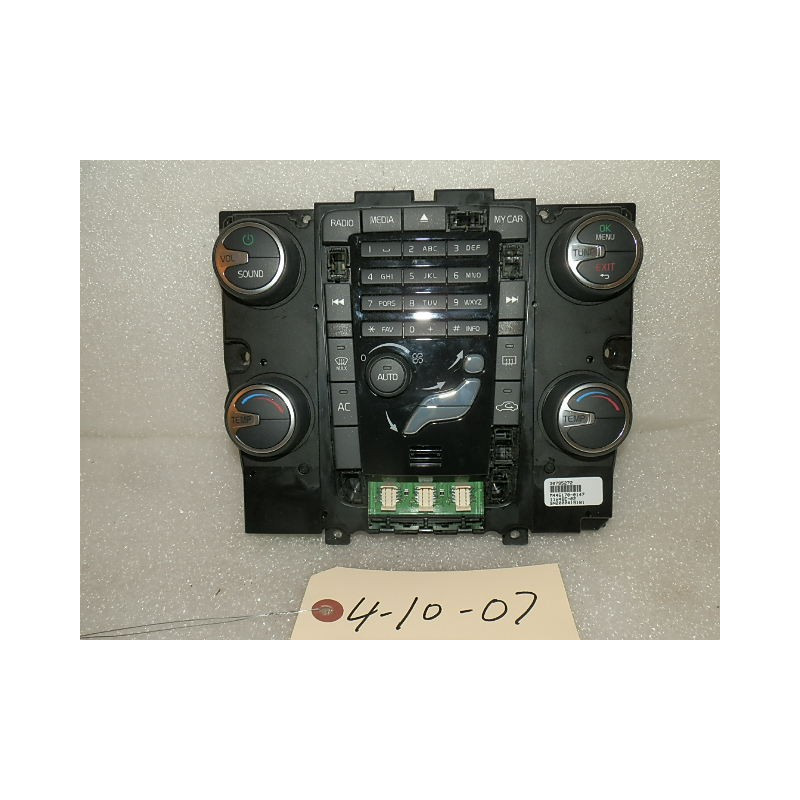 30795272 Volvo S60 Console Radio Phone Climate Control 2011-2013