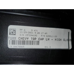 CHEVROLET SILVERADO 2500 3500HD FRONT BUMPER LEFT COVER MOLDING TOP CAP 2020-2022 GM 628QL1-20 84678861 84678865 NEW