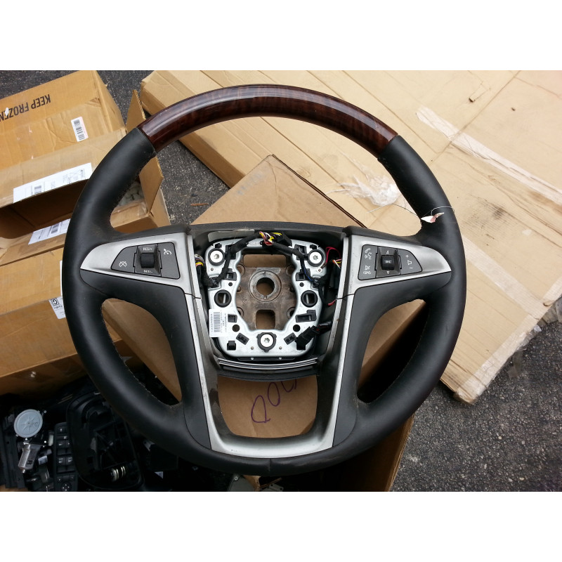 Chevrolet Equinox Wood Leather Steering Wheel 2010-2015 | GMC Terrain