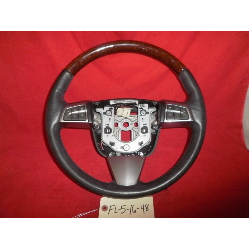 25920629 Cadillac SRX Leather Heated Wood Grain Steering Wheel 2008-2012