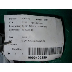 CADILLAC SRX SPEEDOMETER INSTRUMENT CLUSTER 2013-2014 GM 23148282 84003410 23168300 23450543 84382582