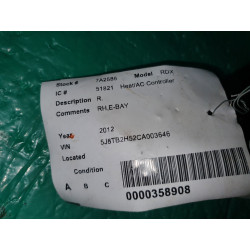 ACURA RDX AC HEATER CONTROL STALK SWITCH 2007-2012 79630STKA430M1 79630S-TKA-430-M1