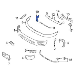 NISSAN TITAN LEFT FRONT BUMPER BRACKET 2019-2022 62221-9FV0A NEW