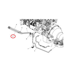 DODGE RAM 1500 2500 3500 5.9L Transmission Oil Cooler Line 2003-2004 55056419AB NEW
