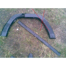 5JP69RXFAA Jeep Commander Left Front Door Molding Trim 2006-2010
