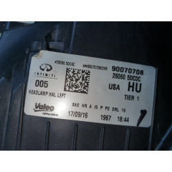 INFINITI QX30 LEFT LED HEADLIGHT 2017-2018 260605DC0C 26060-5DC0C USA