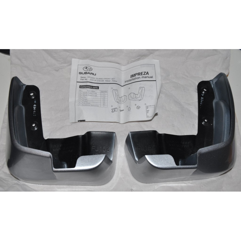 J1017FJ152 Subaru Impreza Splash Guard Mud Flap Front 2012-2014 J1017FJ153