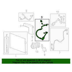 84497690 Cadillac CT6 AC Suction Line Hose Pipe 2017-2020 84472373