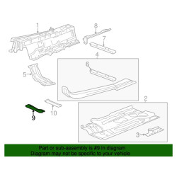 23495556 Cadillac CT6 Floor Panel Cross Bar Reinforcement 2016-2020