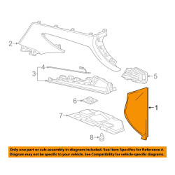 23418633 Cadillac XT5 Right Instrument Panel Outer Trim Cover 2017-2022
